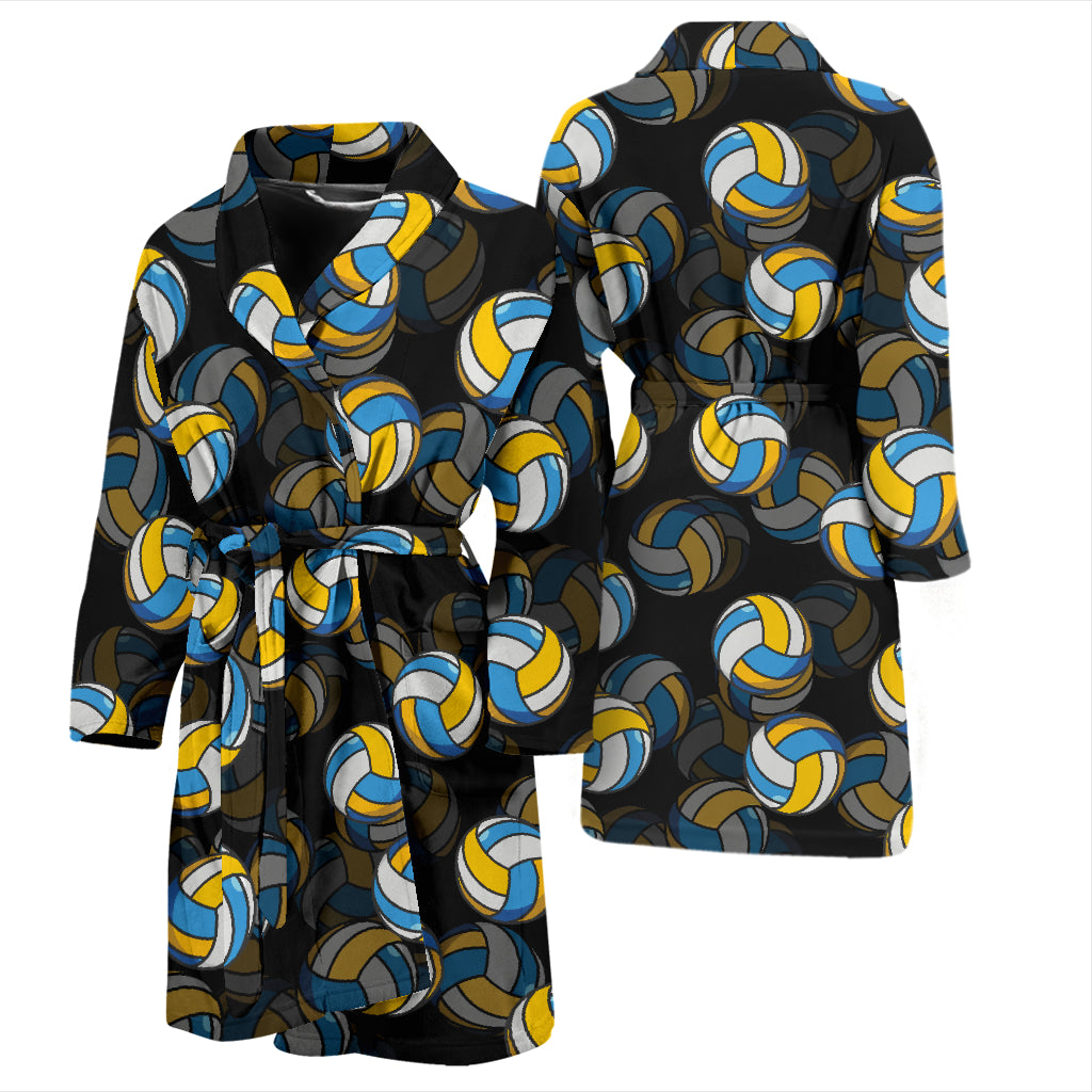 Volleyball Print Design LKS302 Men Bathrobe