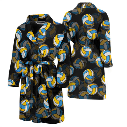 Volleyball Print Design LKS302 Men Bathrobe