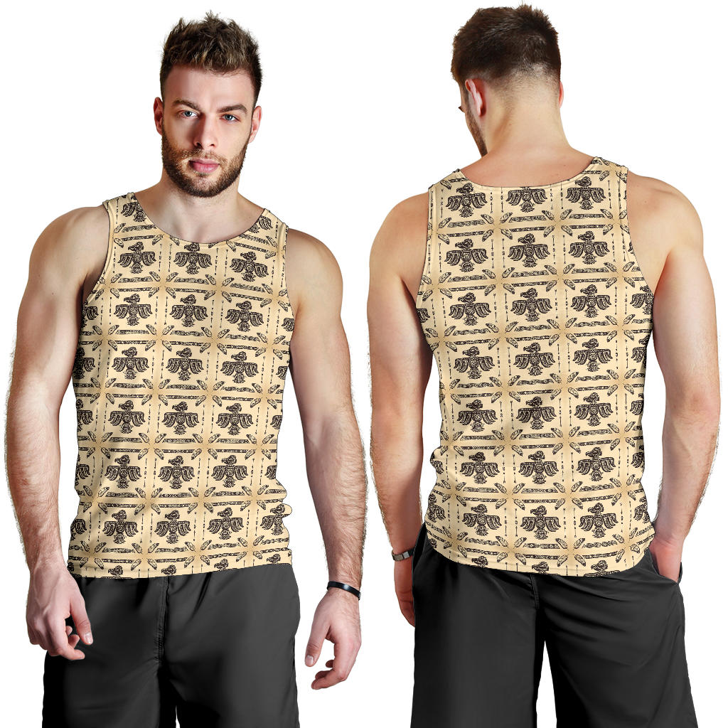 Native American Themed Design Print Men Tank Top