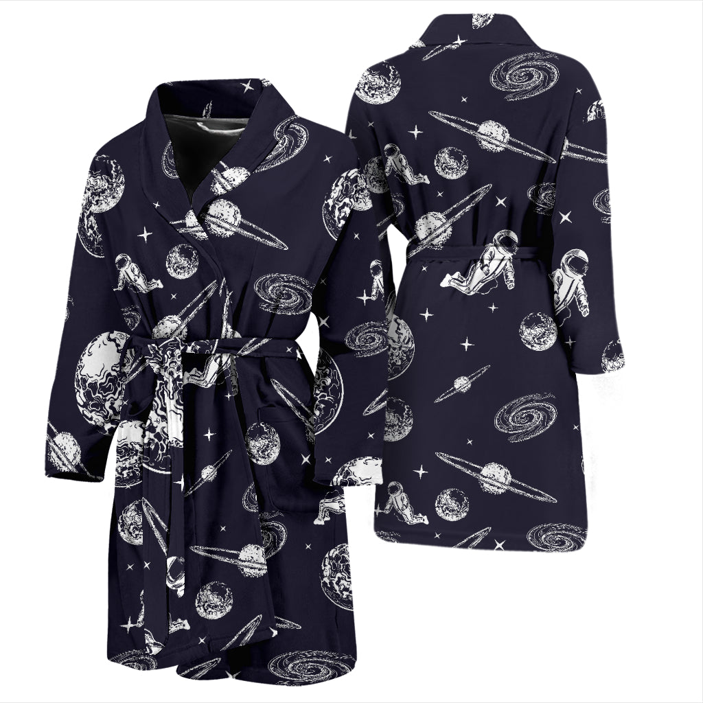 Space Astronaut Print Design LKS302 Men Bathrobe