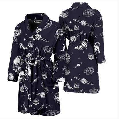 Space Astronaut Print Design LKS302 Men Bathrobe