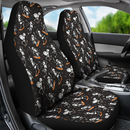 Skateboard With Skeleton Print Design LKS303 Car Seat Covers