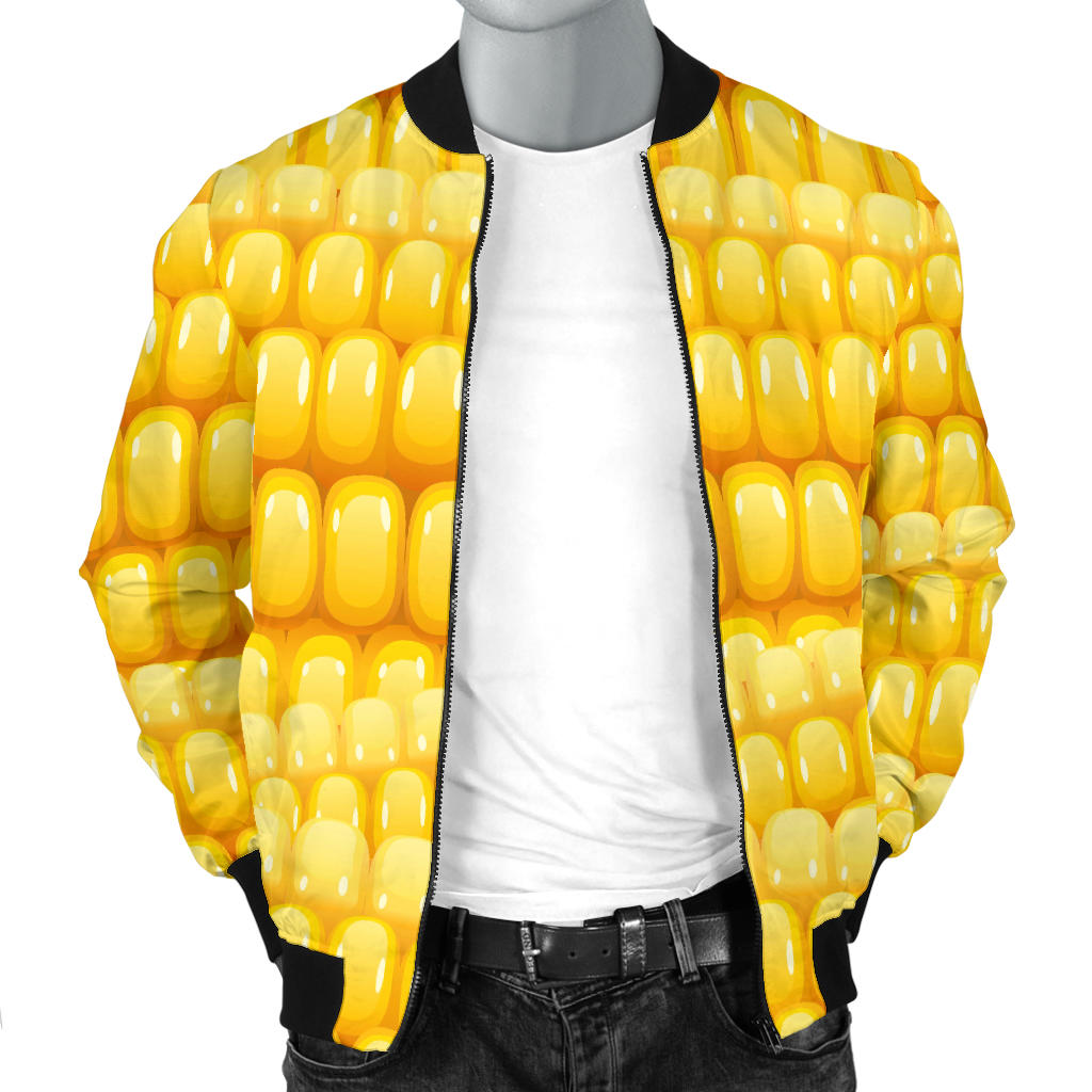 Agricultural Corn cob Pattern Men Bomber Jacket