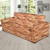 Brick Pattern Print Design 01 Sofa Slipcover