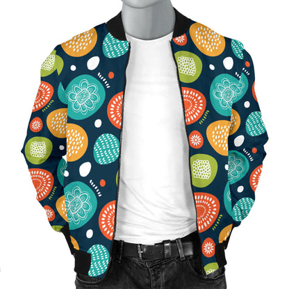 Swedish Themed Design Men Bomber Jacket