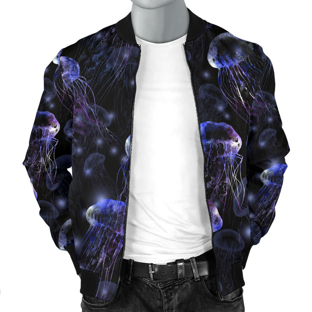 Jellyfish Themed Men Bomber Jacket