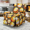 Smiley Face Emoji Print Design LKS303 Recliner Slipcover