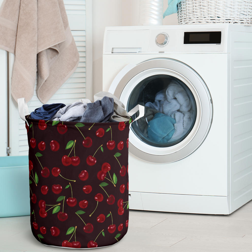 Cherry Fresh Pattern Laundry Basket