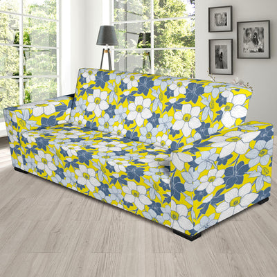 Daffodils Pattern Print Design 01 Sofa Slipcover