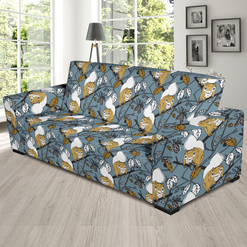 Squirrel Print Design LKS305 Sofa Slipcover