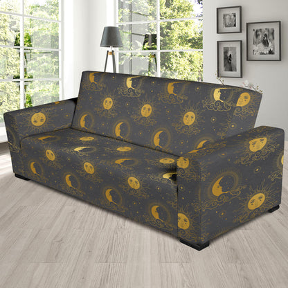 Sun Moon Print Design LKS305 Sofa Slipcover