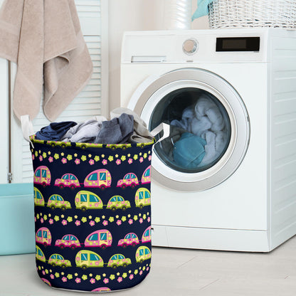 Camper Cute Camping Design No 3 Print Laundry Basket