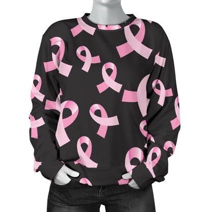 Breast Cancer Awareness Design Women Long Sleeve Sweatshirt