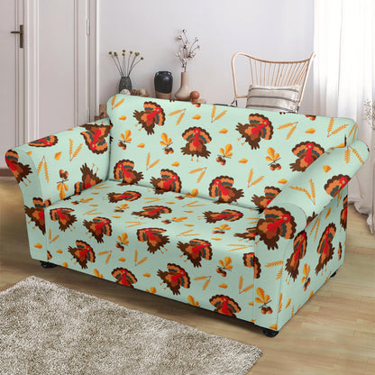 Thanksgiving Print Design LKS309 Loveseat Couch Slipcover