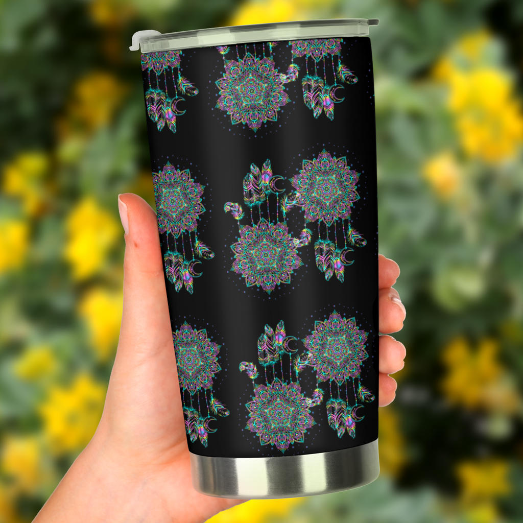 Dream Catcher Colorful Hand Draw Tumbler
