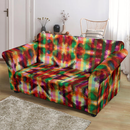 Tie Dye Print Design LKS301 Loveseat Couch Slipcover