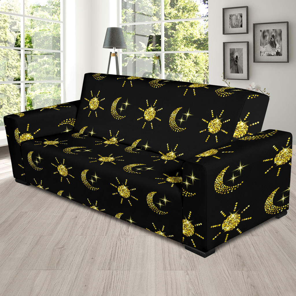 Sun Moon Print Design LKS304 Sofa Slipcover