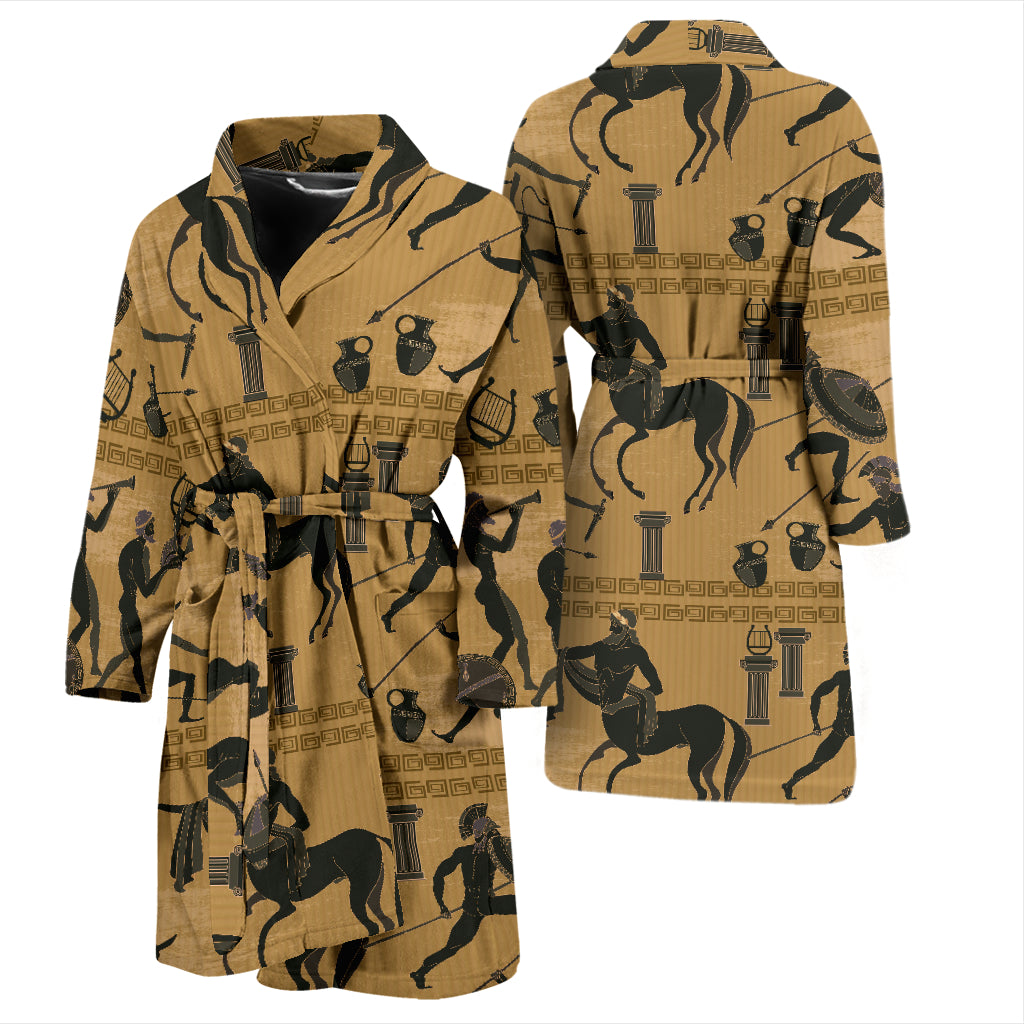 Ancient Greek Statue Print Design LKS304 Men Bathrobe