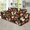 Mushroom Pattern Print Design A05 Sofa Slipcover