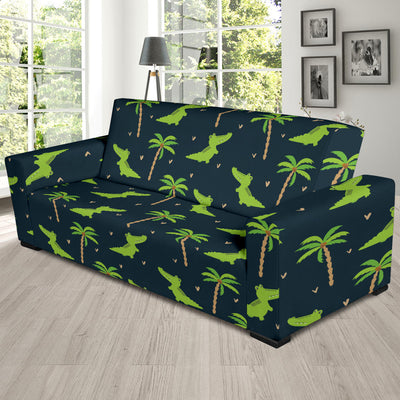 Alligator Pattern Print Design 02 Sofa Slipcover