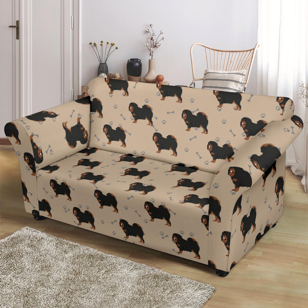 Tibetan Mastiffs Print Design LKS301 Loveseat Couch Slipcover