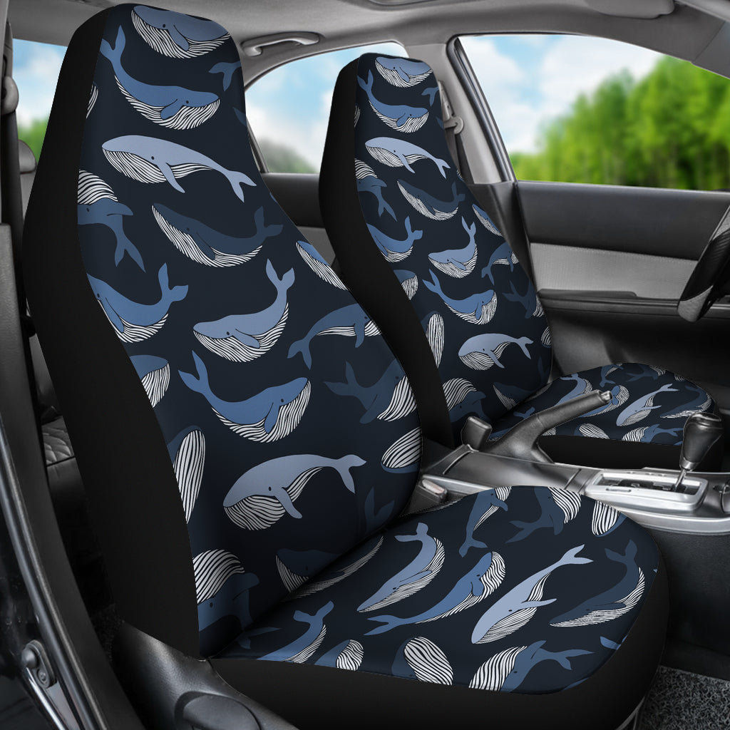 Whale Print Design LKS301 Car Seat Covers