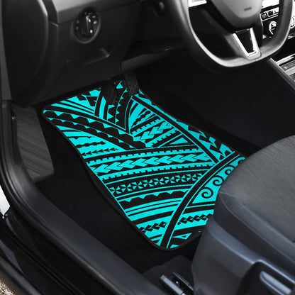 Polynesian Tribal Car Floor Mats Front Back