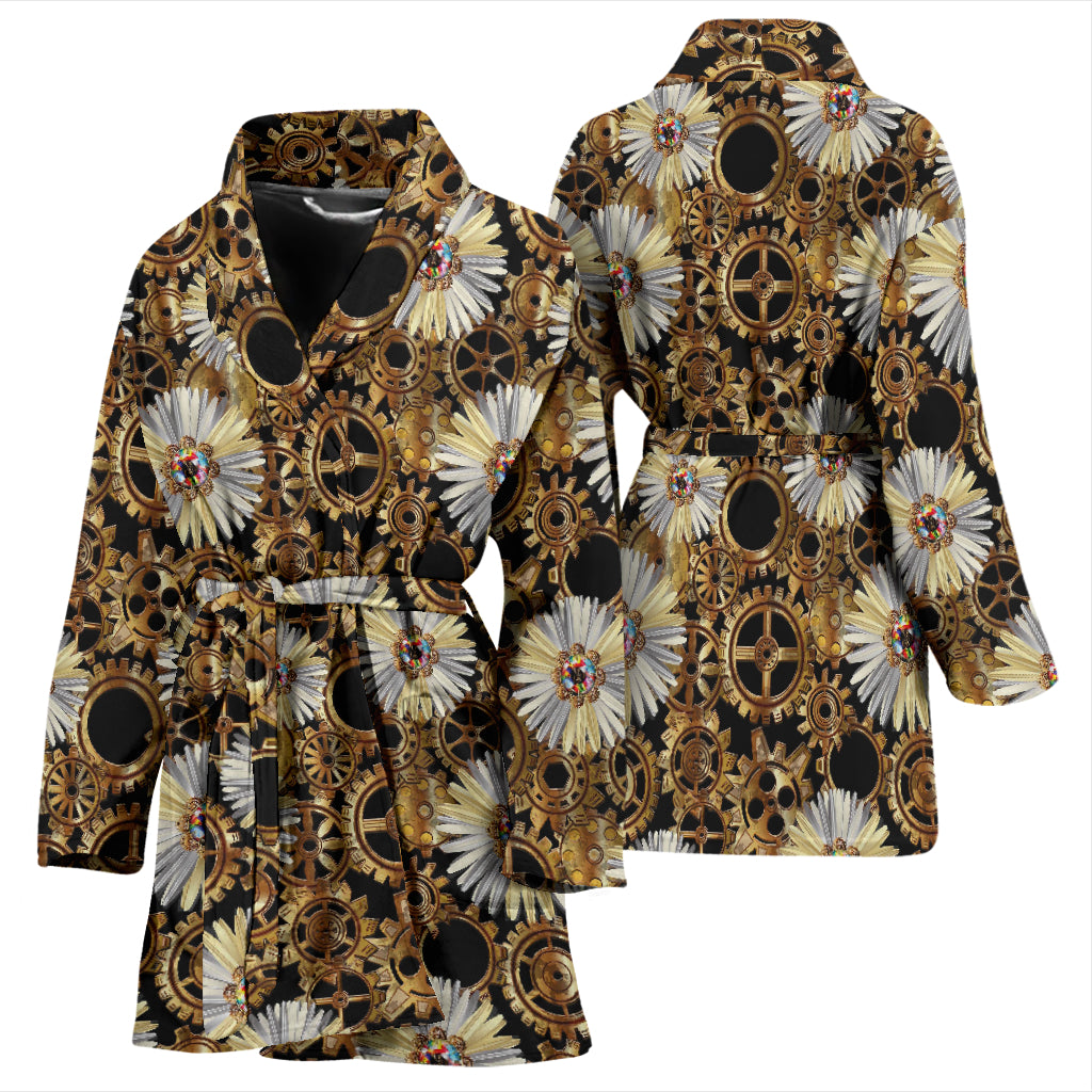 Steampunk Print Design LKS305 Women Bathrobe