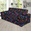 Gecko Rainbow Pattern Print Design 03 Sofa Slipcover