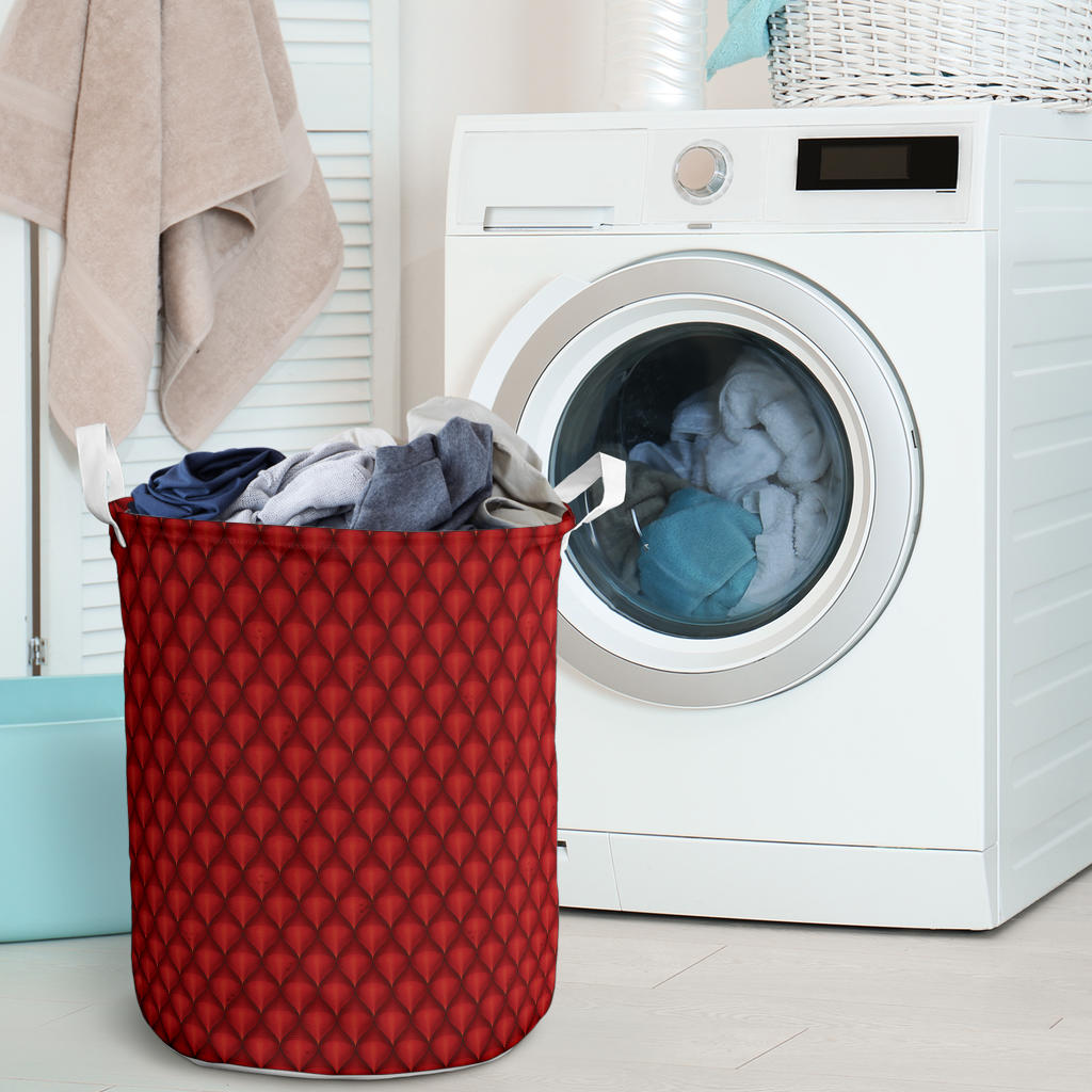Dragons Red Skin Texture Laundry Basket