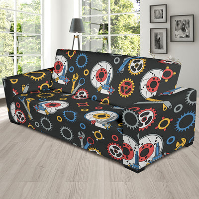 Mechanic Pattern Print Design 01 Sofa Slipcover