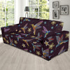 Hummingbird Pattern Print Design 04 Sofa Slipcover