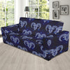 Aries Zodiac Pattern Print Design 01 Sofa Slipcover