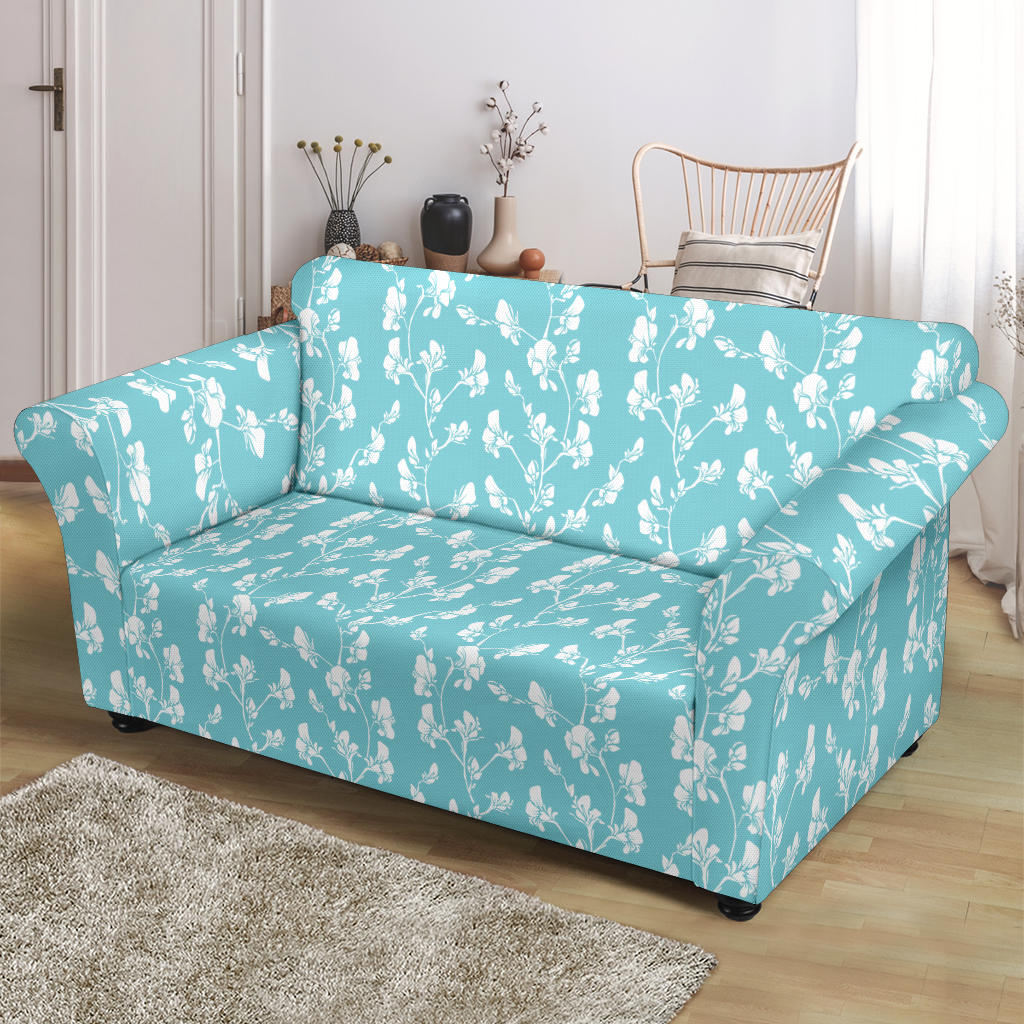 Sweet Pea Print Design LKS302 Loveseat Couch Slipcover