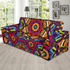 Kaleidoscope Pattern Print Design 01 Sofa Slipcover