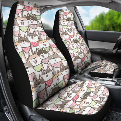 Shiba Inu Print Design LKS305 Car Seat Covers