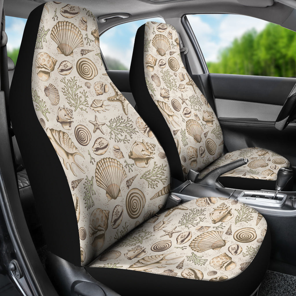 Seashell Print Design LKS304 Car Seat Covers