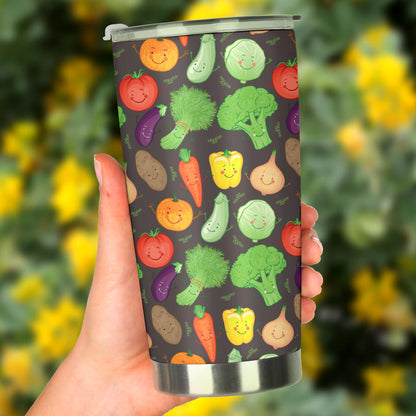 Vegan Funny Themed Design Print Tumbler