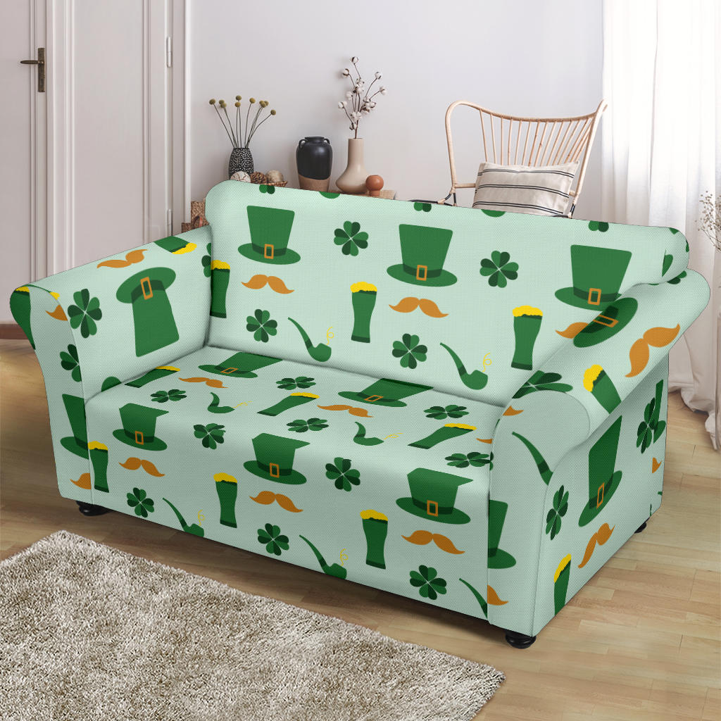 St Patricks Day Print Design LKS304 Loveseat Couch Slipcover