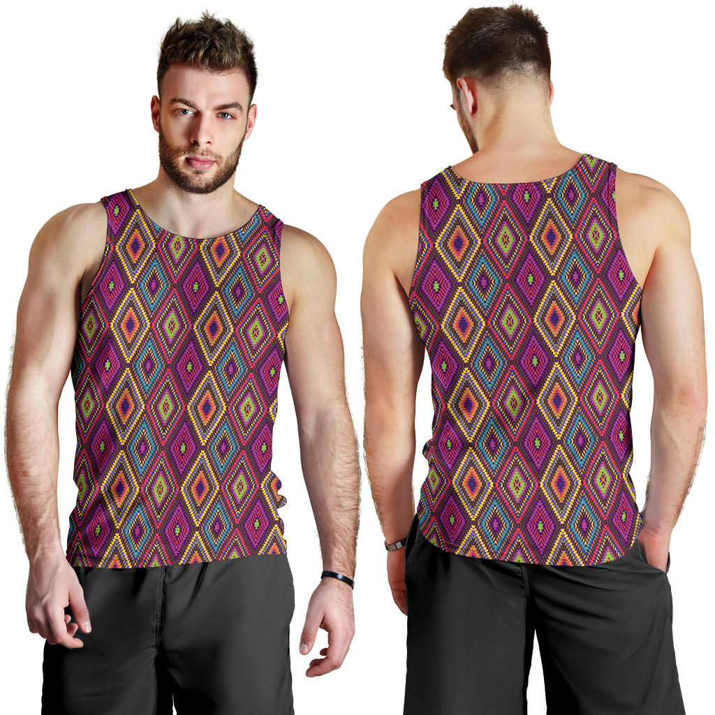 Southwestern Print  Men Tank Top