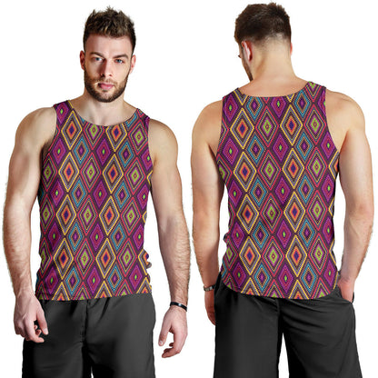 Southwestern Print  Men Tank Top