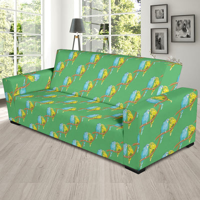 Budgerigar Pattern Print Design 01 Sofa Slipcover