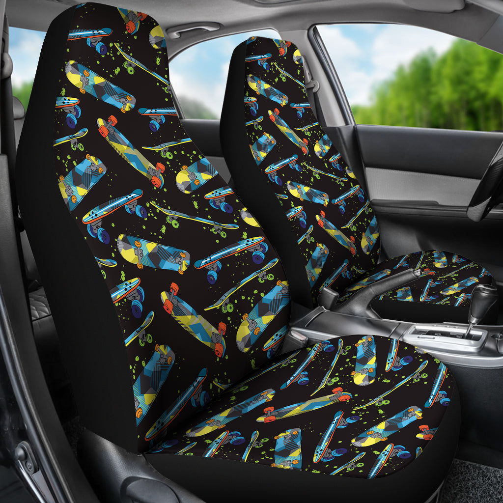 Skateboard Print Design LKS305 Car Seat Covers