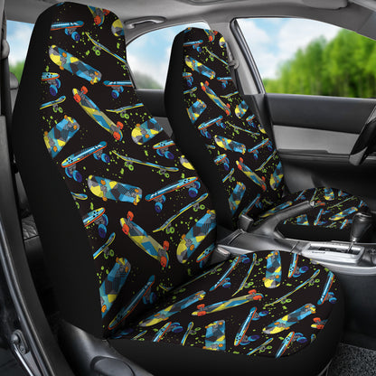 Skateboard Print Design LKS305 Car Seat Covers