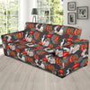 Japanese Chin Pattern Print Design 02 Sofa Slipcover