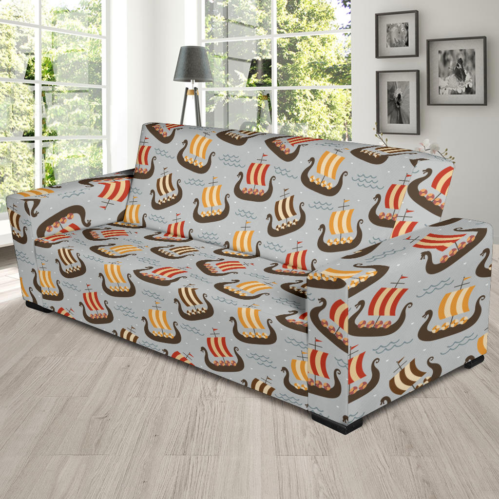 Vikings Print Design LKS308 Sofa Slipcover