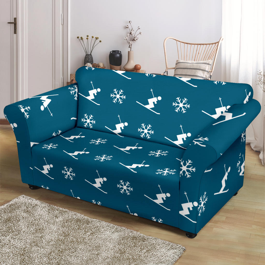 Ski Print Design LKS301 Loveseat Couch Slipcover