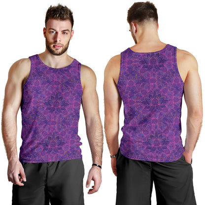 Bohemian Lotus Mandala Style Men Tank Top