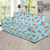 Carrot Pattern Print Design 03 Sofa Slipcover