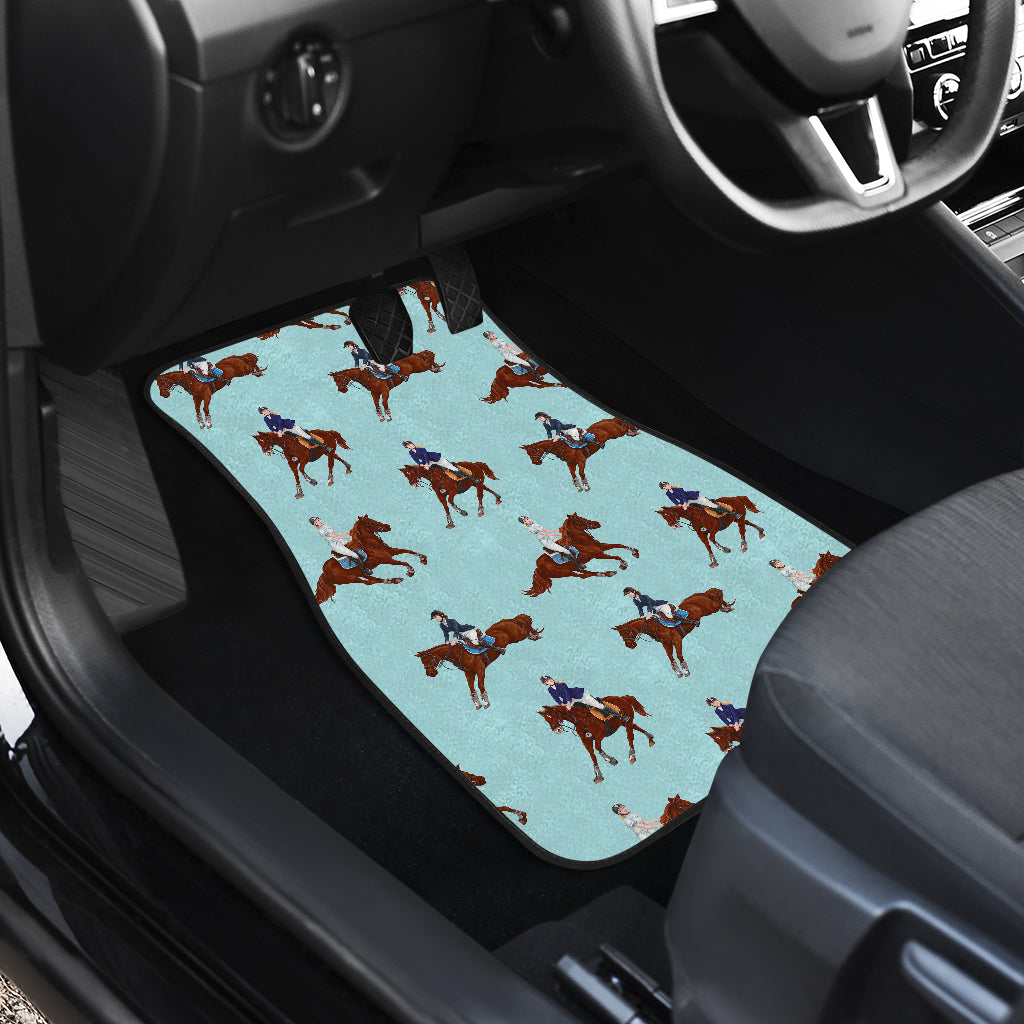 Equestrian Horse Riding Car Floor Mats Front Back